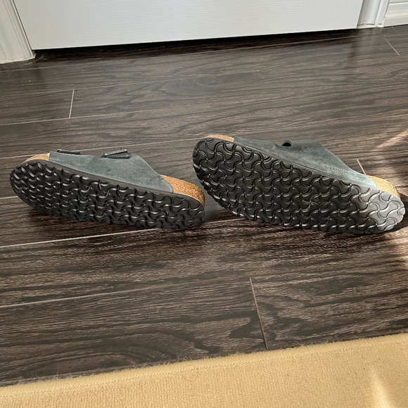 Birkenstock Size 44 Arizona Soft Footbed Oiled Leather - Black - Picture 5 of 7